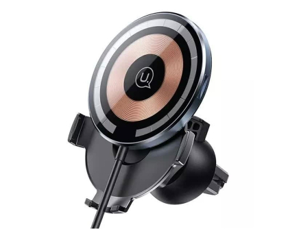 Uchwyt do telefonów USAMS Uchwyt indukcyjny 15W 2w1 magnetyczny do kratki wentylacyjne CD164DZ02
